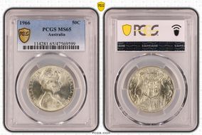 1966 50C KM-67  Ag MS65