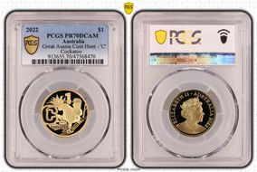2022 $1 Great Aussie Coin Hunt - 'C' Cockatoo PR70DCAM