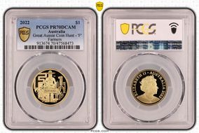 2022 $1 Great Aussie Coin Hunt - 'F' Farmers PR70DCAM