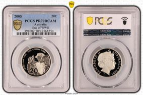 2005 20C End of WWII PR70DCAM