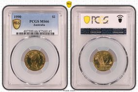 1990 $2 MS66