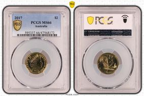 2017 $2 MS66