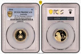 2016 $2 50 Yrs Decimal Currency PR69DCAM