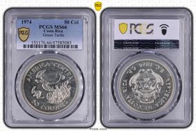 1974 50 Col Green Turtle MS66