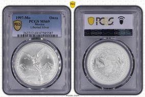 1997-Mo Onza Libertad Ag MS69