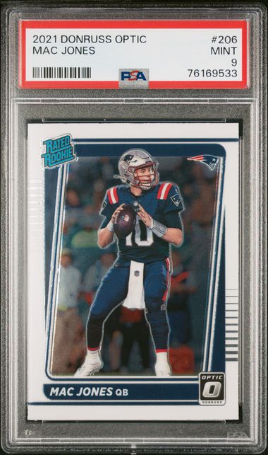 2021 Panini Origins Blue Jersey #105 Mac Jones Rookie Card - SGC NM-MT+ 8.5  on Goldin Auctions