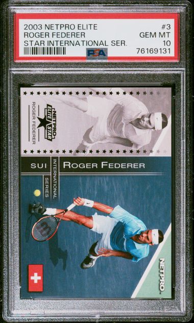 2003 Netpro Elite Star International Series #3 Roger Federer PSA