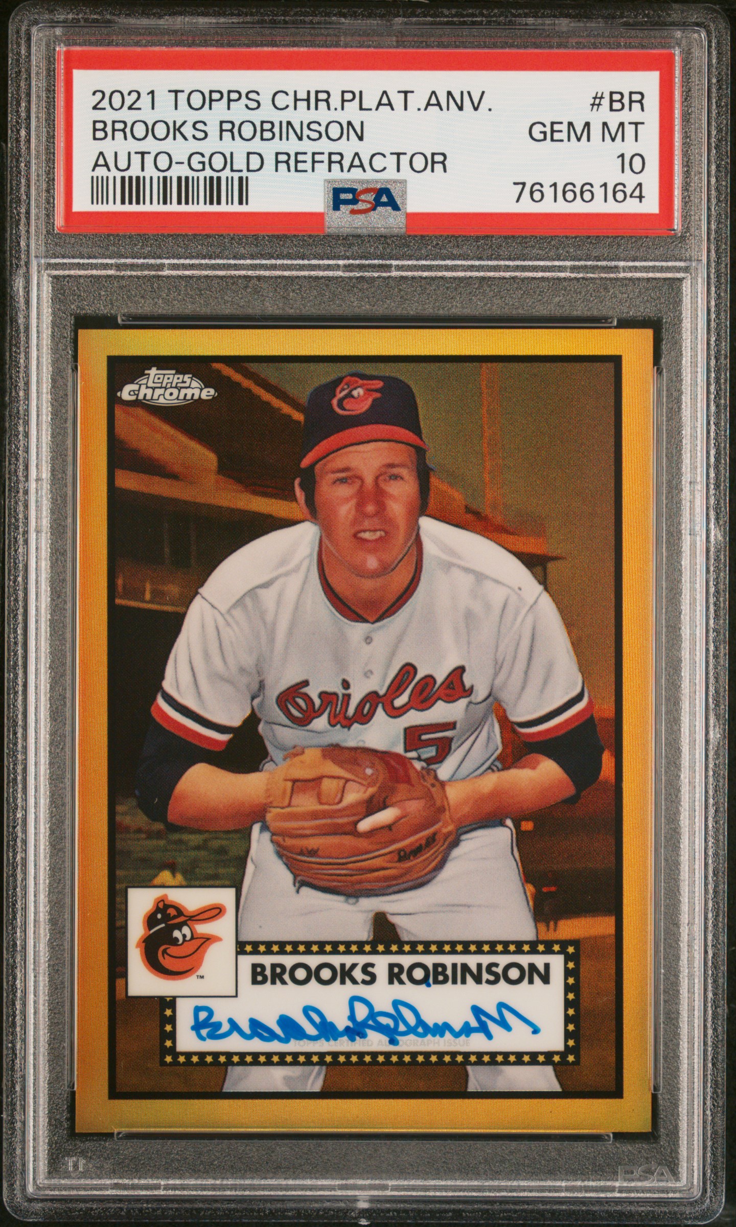 Brooks Robinson 2021 Topps Chrome Platinum Anniversary Autographs