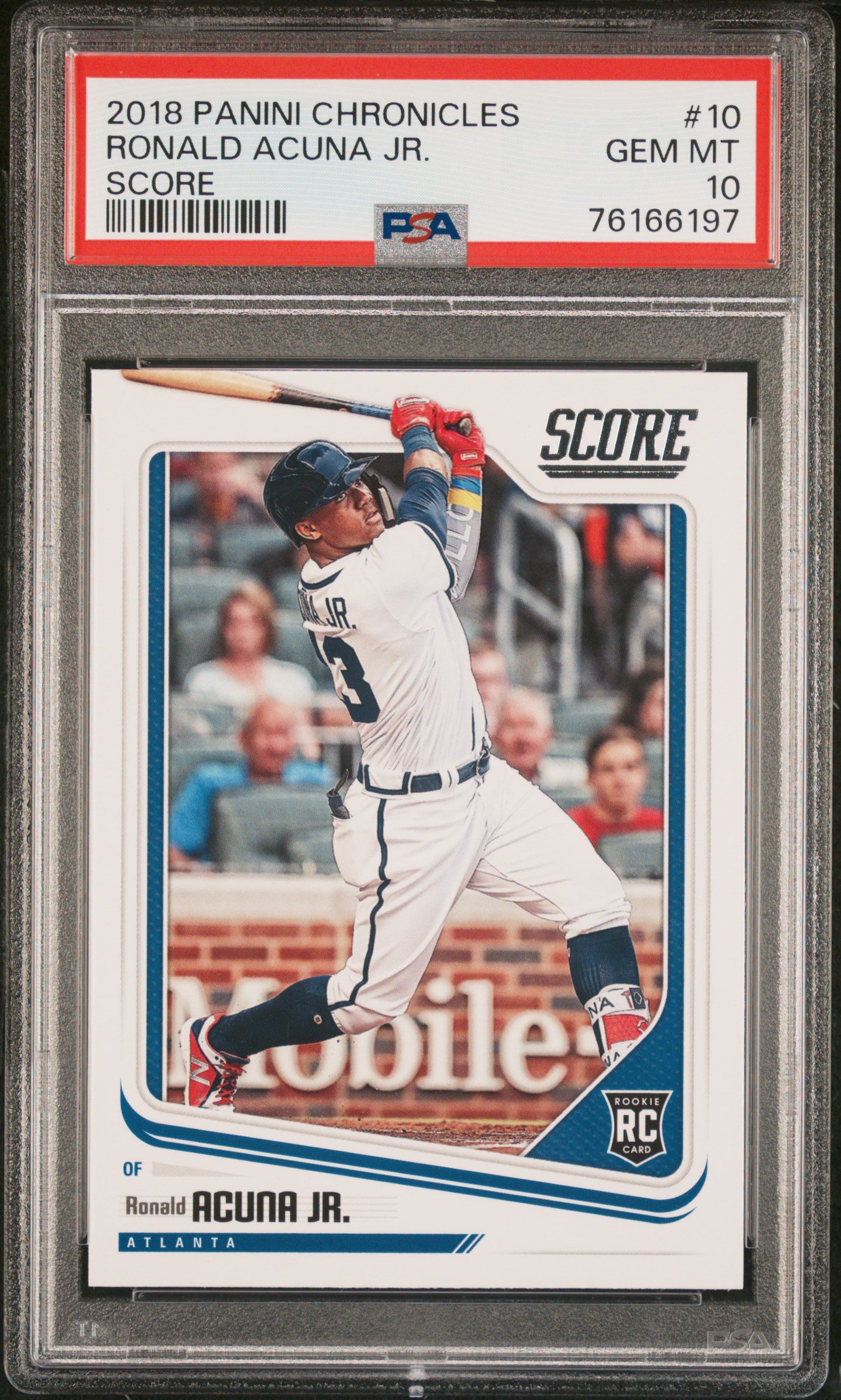 Ronald Acuna Jr. 2018 Panini Chronicles Score