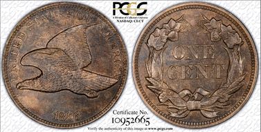1856 1C Flying Eagle PR63