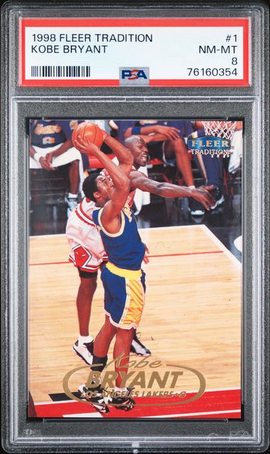 1998 Fleer Tradition #1 Kobe Bryant – PSA NM-MT 8 on Goldin Auctions