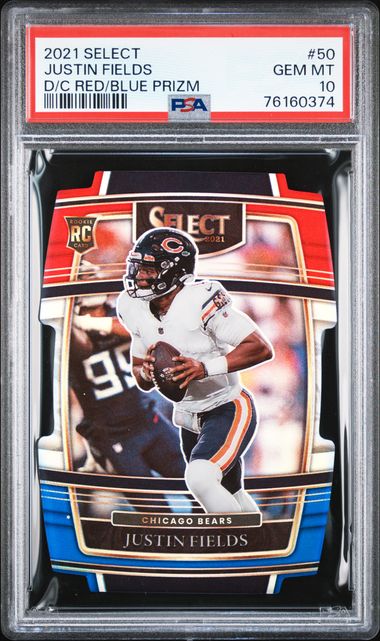 Justin Fields Rookie Card 2021 NFL Panini Prizm Break Bears 