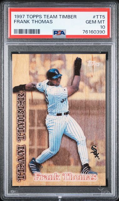 1990 Topps Frank Thomas ROOKIE, NO NAME ON FRONT #414 PSA 8 NM-MT