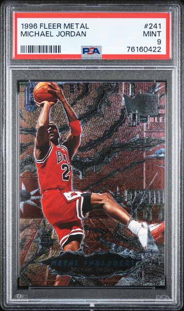 Michael jordan fleer metal 96 97 metal on sale shredders