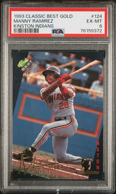 1993 Classic Gold #124 Manny Ramirez front
