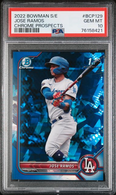 2022 Bowman Chrome Sapphire Jackson Chourio PSA 10