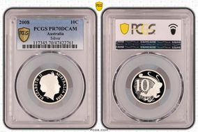 2008 10C Silver PR70DCAM