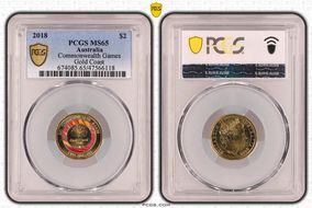 2018 $2 Commonwealth Games Gold Coast MS65