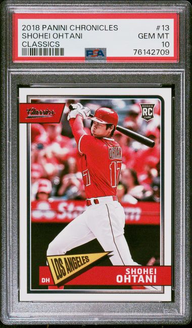 2018 Panini Donruss Optic Rated Rookie Retro '84 Gold #RR1 Shohei