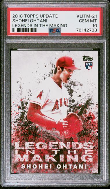 Sold at Auction: SHOHEI OHTANI 2018 TOPPS UPDATE US1 RC PITCHING IN RED  JERSEY PSA 10 GEM ROOKIE