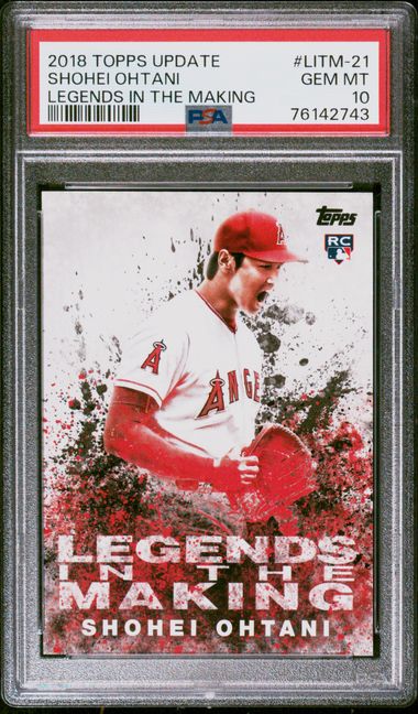 Shohei Ohtani Topps Legends in the Making Black Rookie Card 2018