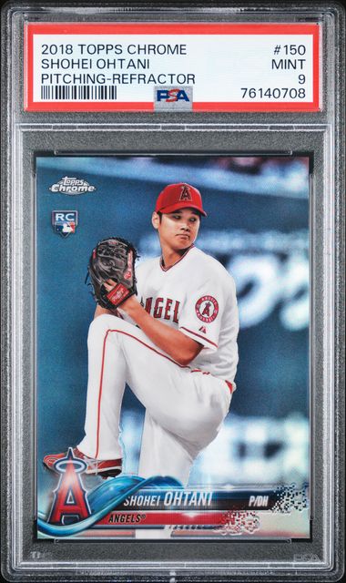 2018 Topps Chrome Base Set Variation Refractors #150 Shohei Ohtani