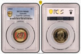 2023 $1 Vegemite Centenary Colorized MS68