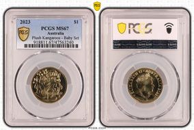 2023 $1 Plush Kangaroos - Baby Set MS67