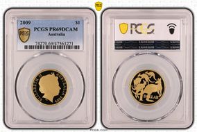 2009 $1 PR69DCAM