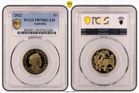 2022 $1 PR70DCAM