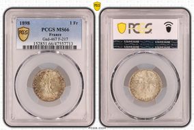 1898 1 Fr Gad-467 F-217 MS66