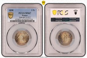 1898 1 Fr Gad-467 F-217 MS67