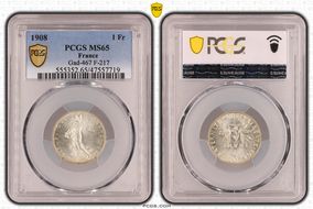 1908 1 Fr Gad-467 F-217 MS65