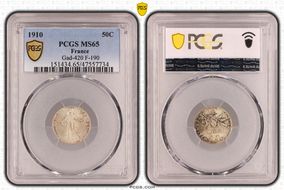 1910 50C Gad-420 F-190 MS65