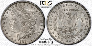 1881 $1 MS61