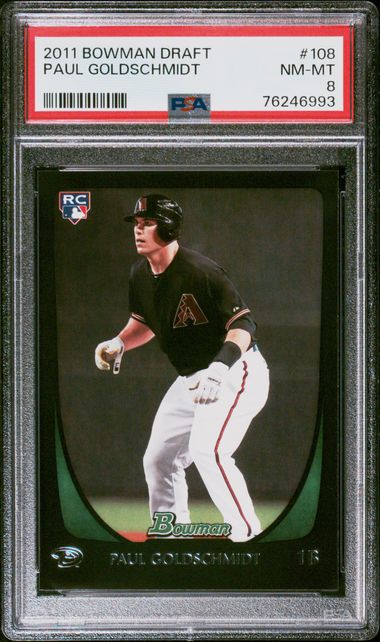 Sold at Auction: 2011 1ST BOWMAN CHROME PAUL GOLDSCHMIDT ROOKIE CARD