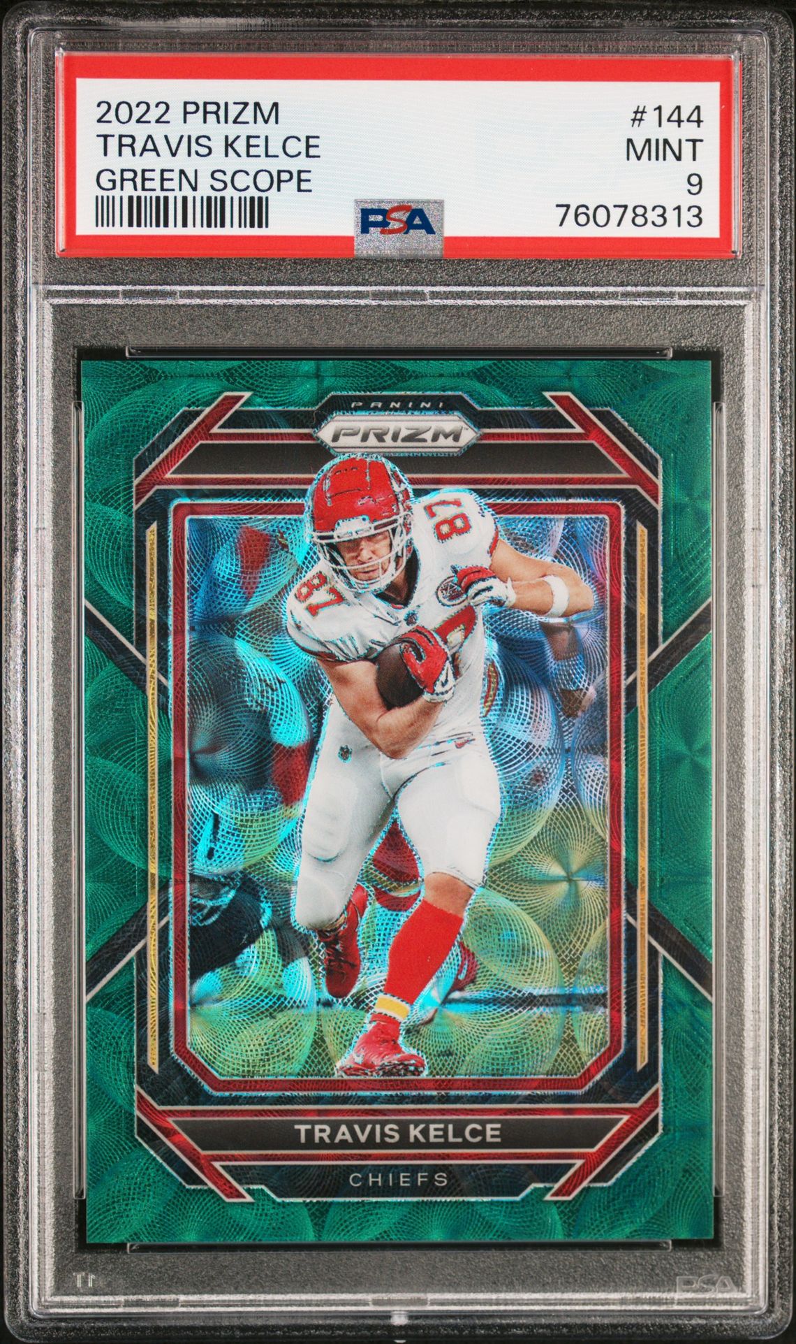 2022 Panini PANINI PRIZM Green #144 Travis Kelce front