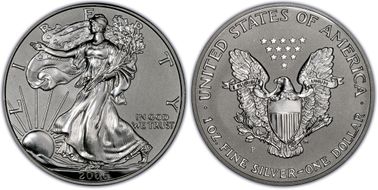 2006-P $1 Eagle-20th Anniv. Rev Pr First Strike PR68