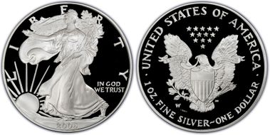 2006-W $1 Eagle-20th Anniversary First Strike PR69DCAM