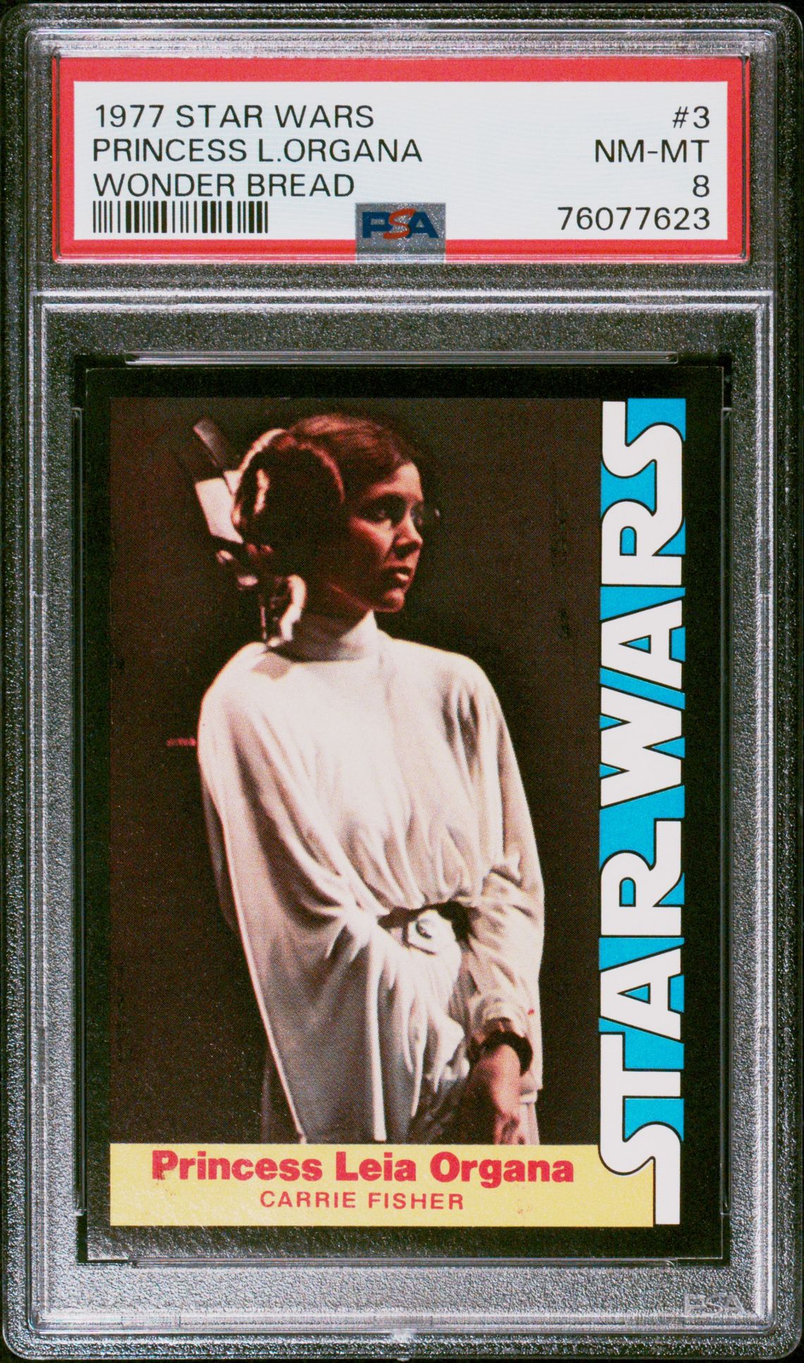 1977 Star Wars STAR WARS WONDER BREAD #3 Princess L.Organa front