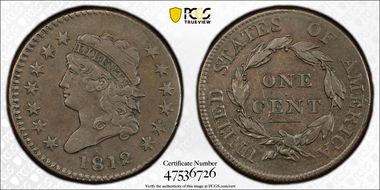 1812 1C Large Date VF35BN