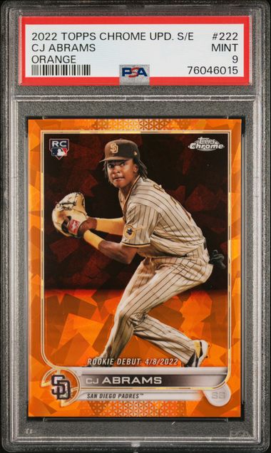 C.J. Abrams San Diego Padres 2022 Bowman Chrome # 12 Rookie