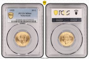 1933 10 G KM-162  Au MS64