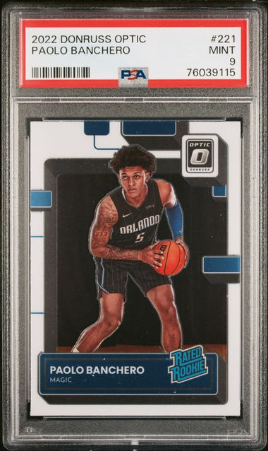 2022 Panini Donruss Optic Rated Rookie #221 Paolo Banchero front