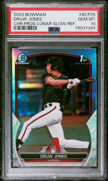 2023 Bowman Bowman Chrome Refractor #BCP25 Druw Jones front