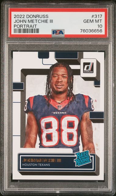 2022 Panini Donruss 336 Calvin Austin III – PSA NM 7 on Goldin Auctions