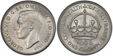 1938 Crown KM-34  Ag MS63