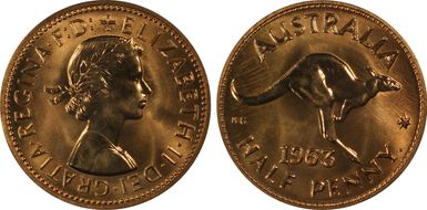 1963 Y. (p) 1/2D PR67RD