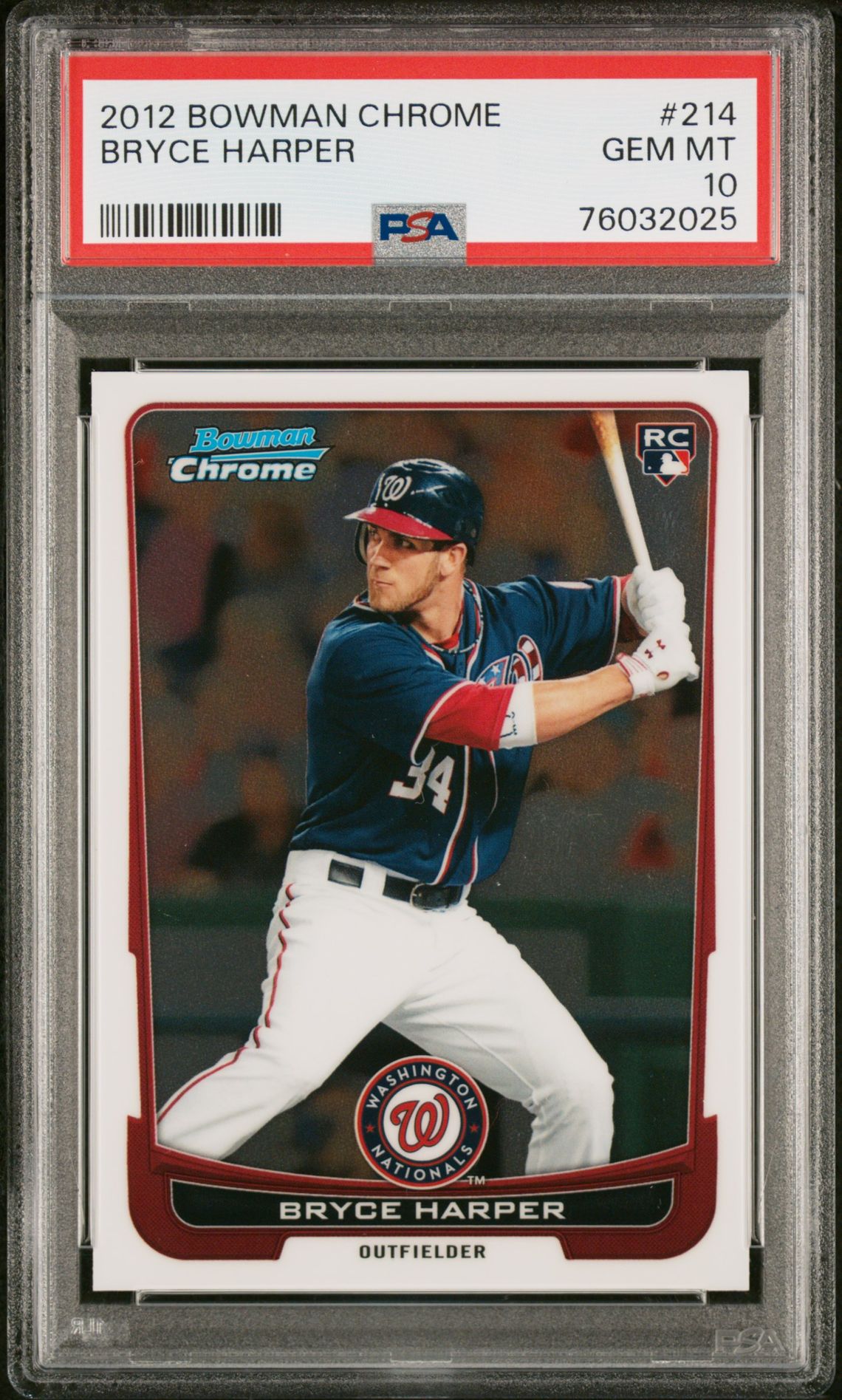 2012 Bowman BOWMAN CHROME #214 Bryce Harper front