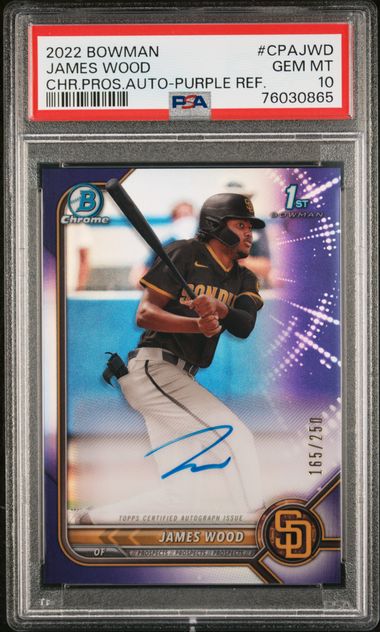 2022 Bowman Chrome Prospect Autographs Purple Refractor #CPA-JWD